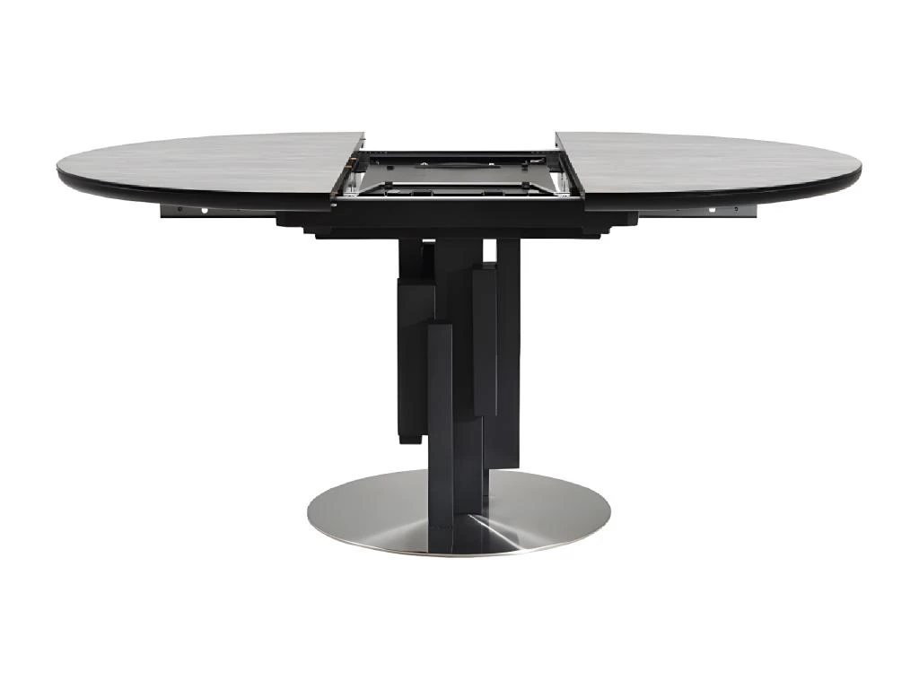 Table à Manger Extensible KALEA - 4 à 6 Couverts - MDF Et Métal - Gris 9 Table à Manger Extensible KALEA - 4 à 6 Couverts - MDF Et Métal - Gris – Image 9