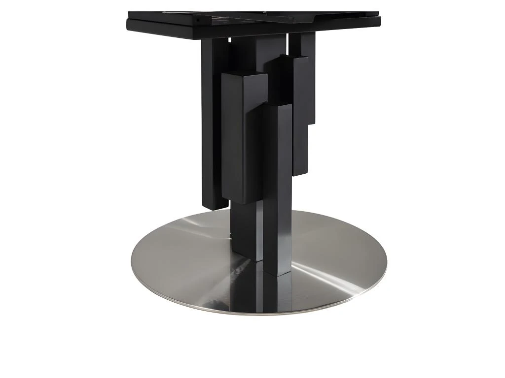 Table à Manger Extensible KALEA - 4 à 6 Couverts - MDF Et Métal - Gris 5 Table à Manger Extensible KALEA - 4 à 6 Couverts - MDF Et Métal - Gris – Image 5