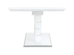 Table à Manger Extensible AMELLE - 6 à 8 Couverts - MDF Laqué Blanc -Mobilier De Restaurant table a manger 384991