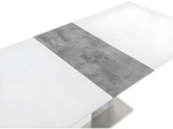 Table à Manger Extensible - 6 à 8 Couverts - MDF - Coloris : Blanc Laqué Et Béton - EREN 11 Table à Manger Extensible - 6 à 8 Couverts - MDF - Coloris : Blanc Laqué Et Béton - EREN -Mobilier De Restaurant table a manger 385711