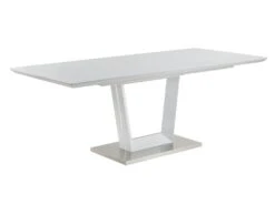 Table à Manger Extensible ALIA - 6 à 8 Couverts - MDF Laqué - Blanc -Mobilier De Restaurant table a manger 385717