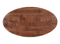 Table à Manger - 6 Couverts - Bois De Manguier Et Métal Noir - KUMAR -Mobilier De Restaurant table a manger 494059