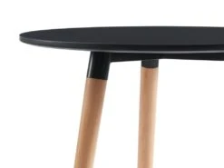 Table à Manger 2 Couverts En MDF Et Hêtre - Noir - ROLENA 11 Table à Manger 2 Couverts En MDF Et Hêtre - Noir - ROLENA -Mobilier De Restaurant table a manger 7946621