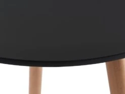 Table à Manger 2 Couverts En MDF Et Hêtre - Noir - ROLENA 10 Table à Manger 2 Couverts En MDF Et Hêtre - Noir - ROLENA -Mobilier De Restaurant table a manger 7946645