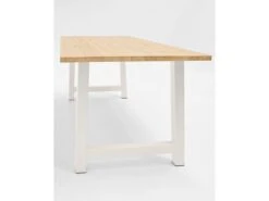 Table à Manger Nina Naturelle Et Blanche 140x80cm -Mobilier De Restaurant table a manger 8939911