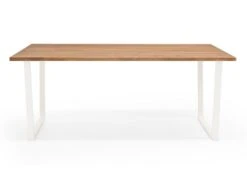 Table à Manger Gala Chêne Foncé Et Blanche 180cm -Mobilier De Restaurant table a manger 8940041