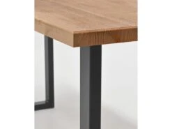 Table à Manger Zocco Chêne Foncé Et Noir 180x80cm -Mobilier De Restaurant table a manger 8940057