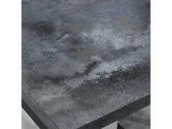 HOFFMAN - Table De Repas Allongeable à Pied Central Gris Aspect Pierre 7 HOFFMAN - Table De Repas Allongeable à Pied Central Gris Aspect Pierre -Mobilier De Restaurant table a manger 8942921