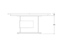 HOFFMAN - Table De Repas Allongeable à Pied Central Gris Aspect Pierre 9 HOFFMAN - Table De Repas Allongeable à Pied Central Gris Aspect Pierre -Mobilier De Restaurant table a manger 8942925