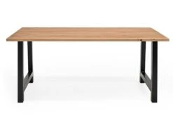 Table à Manger Nina Chêne Foncé Et Noir 180x80cm -Mobilier De Restaurant table a manger 8942967