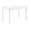 Table De Salle à Manger Rectangulaire Design élégant Pour 4 Personnes MDF Plastique 116 X 66 X 76 Cm Blanc 03_0006265