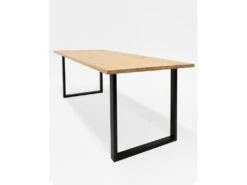 Table à Manger Zocco Naturelle Et Noir 180x80cm 9 Table à Manger Zocco Naturelle Et Noir 180x80cm -Mobilier De Restaurant table a manger 8943269