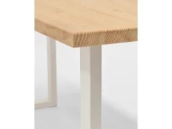 Table à Manger Zocco Naturelle Et Blanche 140x80cm 9 Table à Manger Zocco Naturelle Et Blanche 140x80cm -Mobilier De Restaurant table a manger 8943283