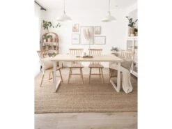 Table à Manger Zocco Naturelle Et Blanche 140x80cm 13 Table à Manger Zocco Naturelle Et Blanche 140x80cm -Mobilier De Restaurant table a manger 8943291