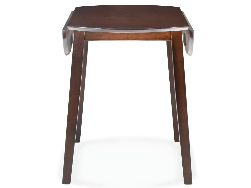 Table De Salon Salle à Manger Dîner Design Ronde à Abattant Mdf Marron 0902249 3 Table De Salon Salle à Manger Dîner Design Ronde à Abattant Mdf Marron 0902249 – Image 3