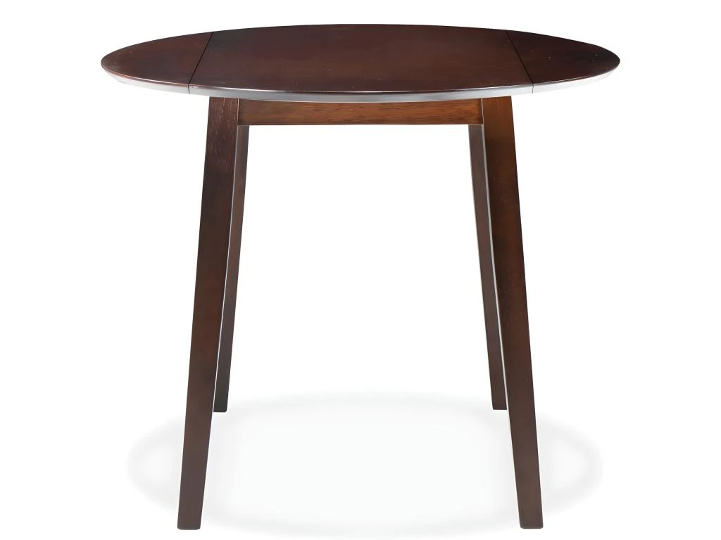 Table De Salon Salle à Manger Dîner Design Ronde à Abattant Mdf Marron 0902249 4 Table De Salon Salle à Manger Dîner Design Ronde à Abattant Mdf Marron 0902249 – Image 4