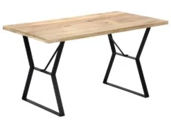 Table De Salon Salle à Manger Design 140x80x76 Cm Bois De Manguier Massif 0902151