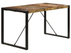 Table De Salon Salle à Manger Design 140 Cm Bois De Récupération Massif 0902148 -Mobilier De Restaurant table a manger 8943487