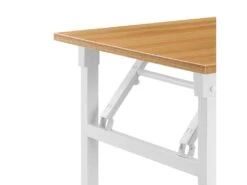 Table Pliante Cuisine à Manger Hauteur Réglable Pour 4 Personnes 120 Cm Hêtre Et Blanc 03_0004363 7 Table Pliante Cuisine à Manger Hauteur Réglable Pour 4 Personnes 120 Cm Hêtre Et Blanc 03_0004363 -Mobilier De Restaurant table a manger 8943767