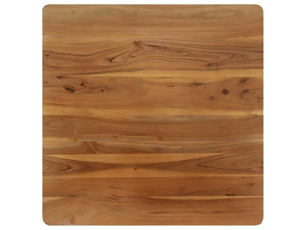 Table De Salon Salle à Manger Design Bois D'acacia Et Acier 75 Cm 0902308 2 Table De Salon Salle à Manger Design Bois D'acacia Et Acier 75 Cm 0902308 – Image 2