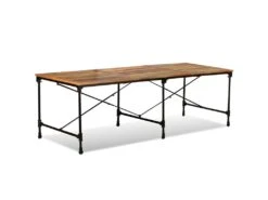 Table De Salon Salle à Manger Design Bois De Récupération Massif 240 Cm 0902187 -Mobilier De Restaurant table a manger 8944109