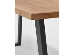 Table à Manger Gala Chêne Foncé Et Noir 140cm -Mobilier De Restaurant table a manger 8944247