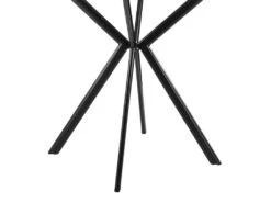 Table Salle à Manger Cuisine Pour 2 Personnes MDF Et Métal 60 Cm X 60 Cm Blanc 03_0004115 -Mobilier De Restaurant table a manger 8944675