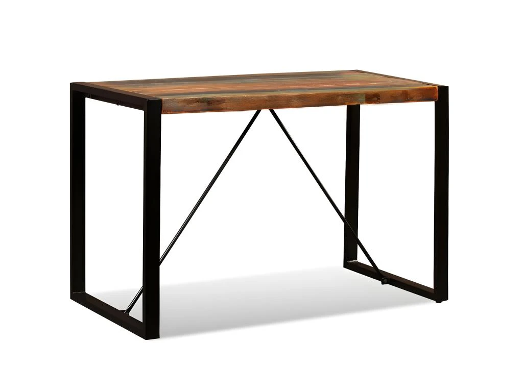 Table De Salon Salle à Manger Design Bois De Récupération Massif 120 Cm 0902181 1 Table De Salon Salle à Manger Design Bois De Récupération Massif 120 Cm 0902181