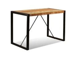 Table De Salon Salle à Manger Design Bois De Récupération Massif 120 Cm 0902181 9 Table De Salon Salle à Manger Design Bois De Récupération Massif 120 Cm 0902181 -Mobilier De Restaurant table a manger 8944887