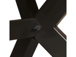 Table De Salon Salle à Manger Design Bois De Manguier Solide Et Acier 180 Cm 0902175 9 Table De Salon Salle à Manger Design Bois De Manguier Solide Et Acier 180 Cm 0902175 -Mobilier De Restaurant table a manger 8945001