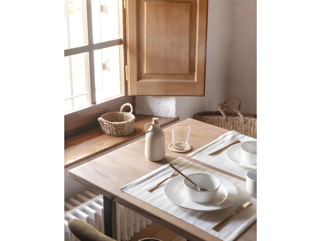 Table à Manger Zocco Chêne Foncé Et Noir 120x80cm 2 Table à Manger Zocco Chêne Foncé Et Noir 120x80cm – Image 2