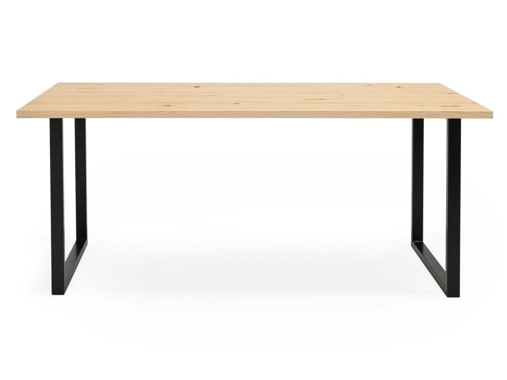 Table à Manger Zocco Naturelle Et Noir 200x80cm 7 Table à Manger Zocco Naturelle Et Noir 200x80cm – Image 7