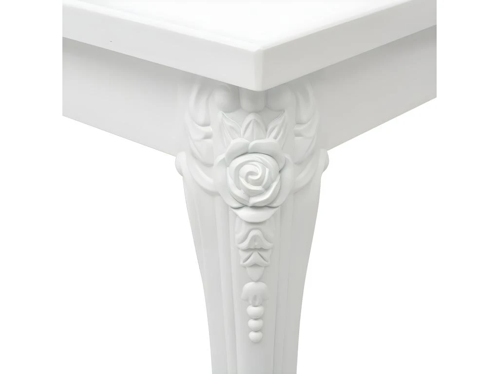 Table De Salon Salle à Manger Design 80 Cm Laquée Blanche 0902293 3 Table De Salon Salle à Manger Design 80 Cm Laquée Blanche 0902293 – Image 3