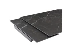 Table Extensible 160/240 Cm Céramique Noir Marbré Pied Torsadé - INDIANA 05 -Mobilier De Restaurant table a manger 9178575