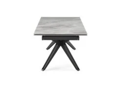 Table Extensible 160/240 Cm Céramique Gris Marbré Pied Trapèze - DAKOTA 07 -Mobilier De Restaurant table a manger 9178589