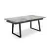 Table Extensible 160/240 Cm Céramique Gris Marbré Pied Luge - DAKOTA 02