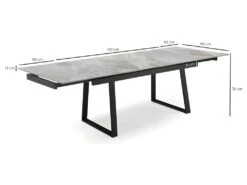 Table Extensible 160/240 Cm Céramique Gris Marbré Pied Luge - DAKOTA 02 9 Table Extensible 160/240 Cm Céramique Gris Marbré Pied Luge - DAKOTA 02 -Mobilier De Restaurant table a manger 9178939
