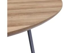 Table à Manger Ronde NOVES, ø120cm - Brun/noir - Style Moderne -Mobilier De Restaurant table a manger 9538441