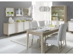 Table De Salle à Manger Scandinave MALMO. Coloris Chêne Clair. Dimensions 180 Cm -Mobilier De Restaurant table a manger 9538843